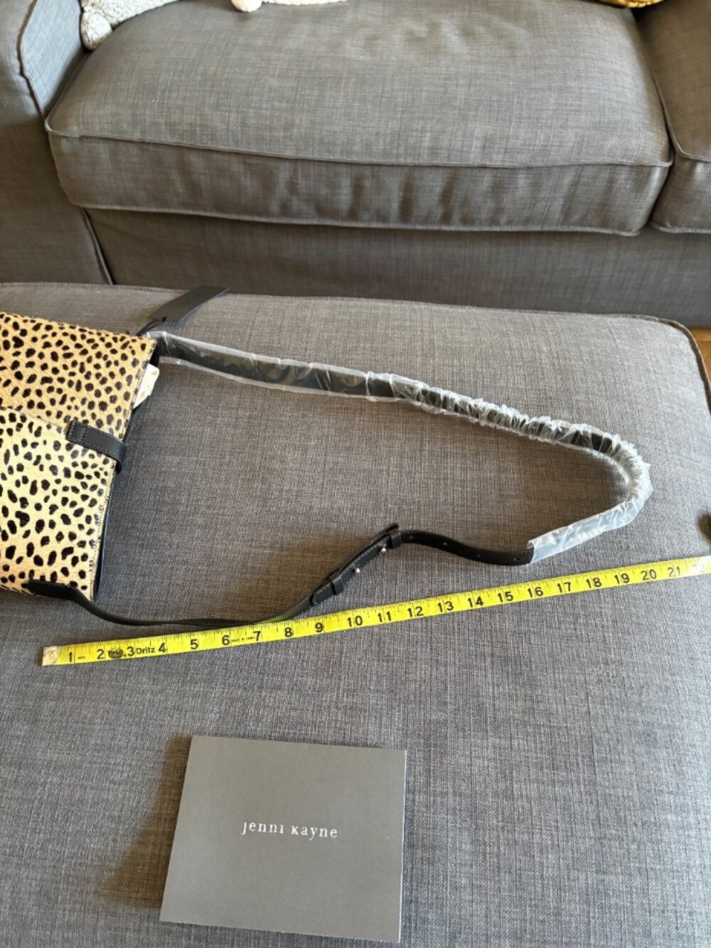 Jenni Kayne Mini Pony Hair Bucket Bag in Cheetah Print NWT - Picture 8 of 14